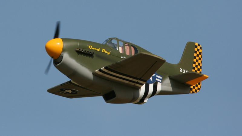 Cartoon P-51 B Mustang - Click Image to Close
